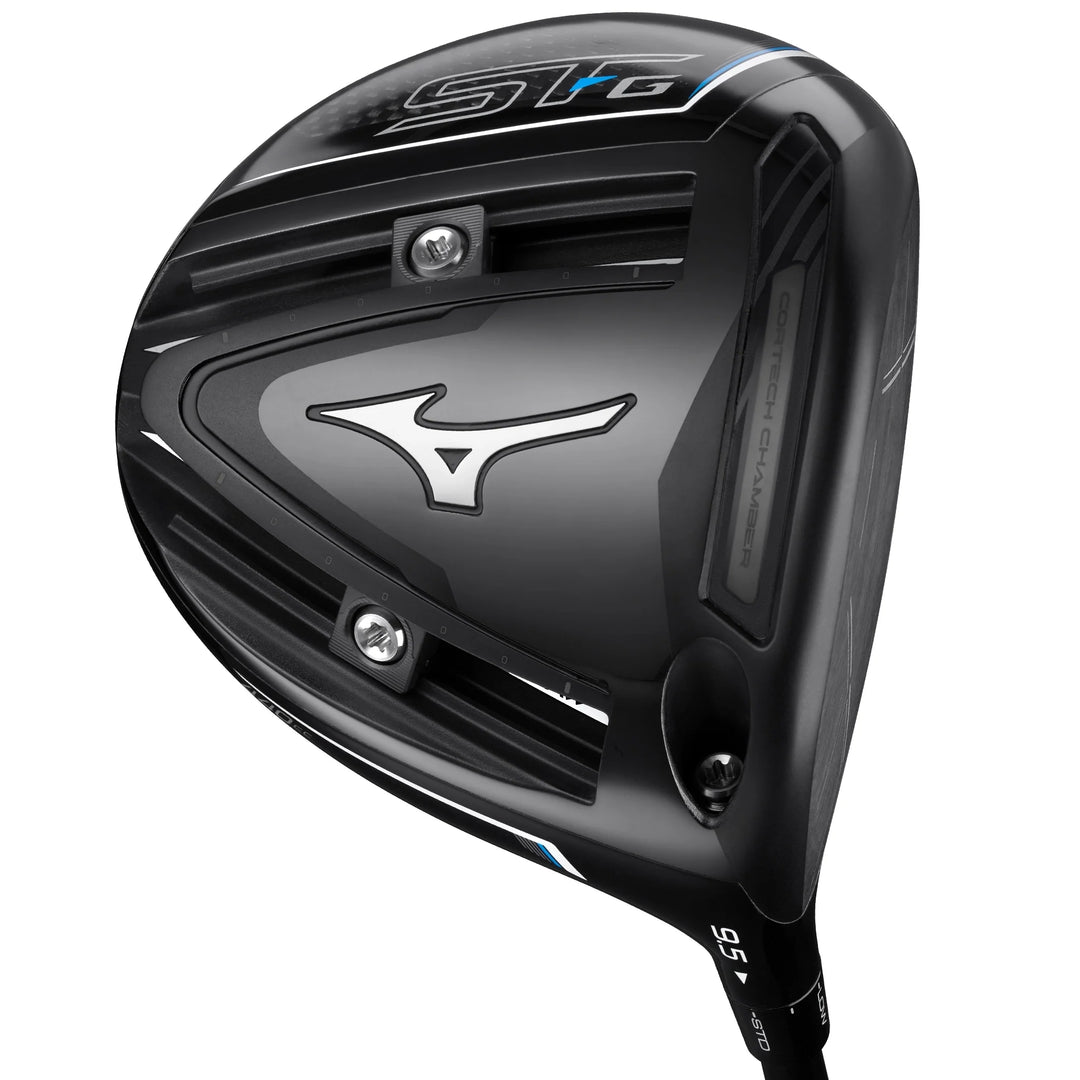 Underside of Mizuno ST-G 24 Driver featuring adjustable weights and Cortech Chamber. Find Mizuno golf gear at Noosa Golf Co., your go-to Sunshine Coast golf store.