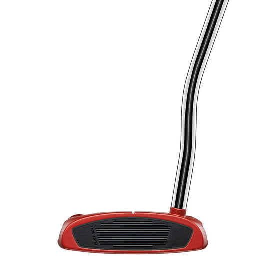 Face detail of the TaylorMade Spider Red Putter with Pure Roll insert. High-performance gear available from Noosa Golf Co., Sunshine Coast’s premium golf shop.