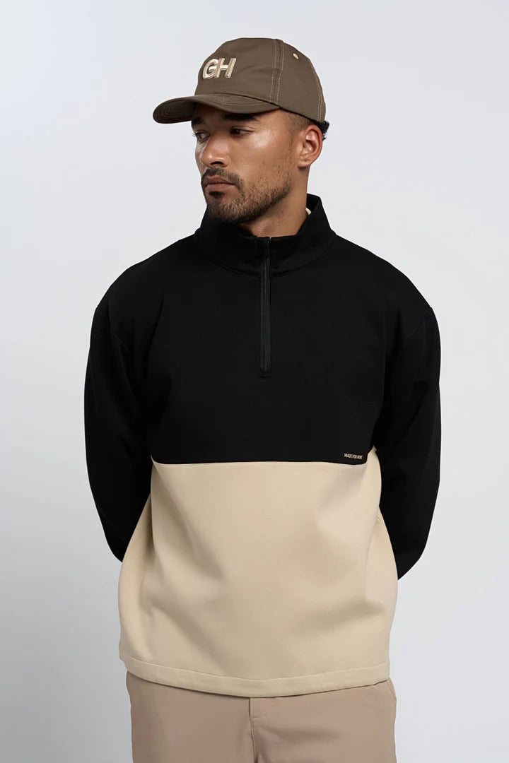 The Turn Pullover | Black + Stone
