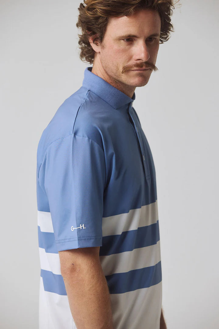 Gray + Haast Coastal Stripe Polo