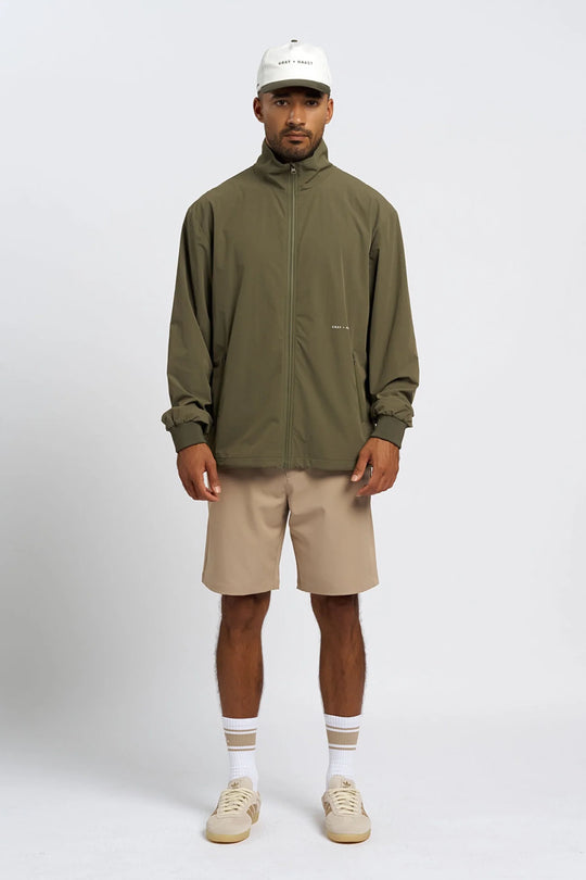 The Links Windbreaker | Dark Olive
