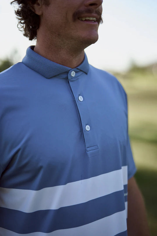 Gray + Haast Coastal Stripe Polo