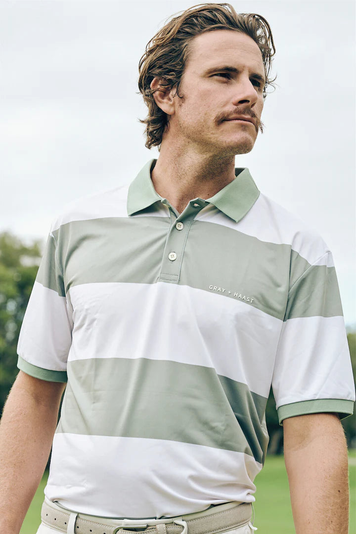 Gray + Haast Sage Horizon Polo