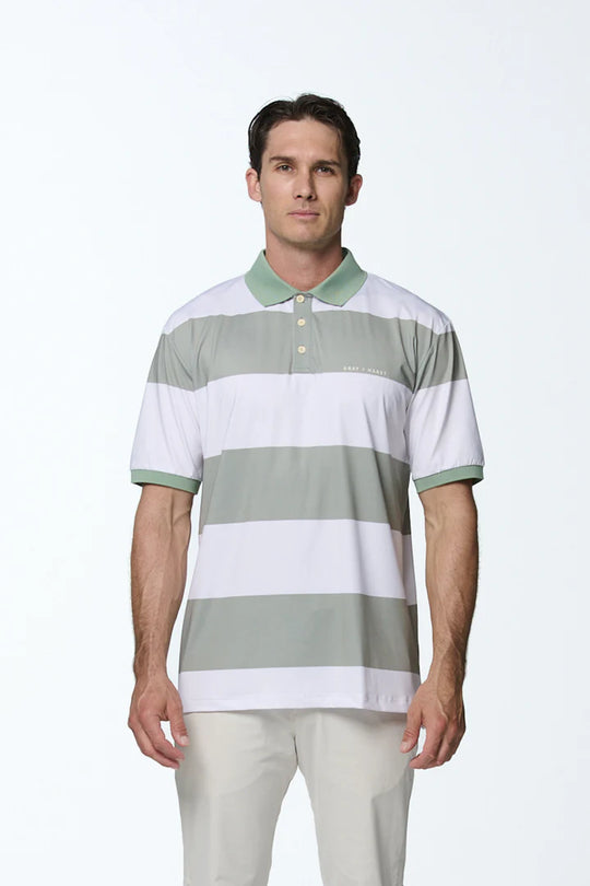 Gray + Haast Sage Horizon Polo