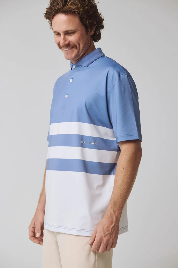 Gray + Haast Coastal Stripe Polo