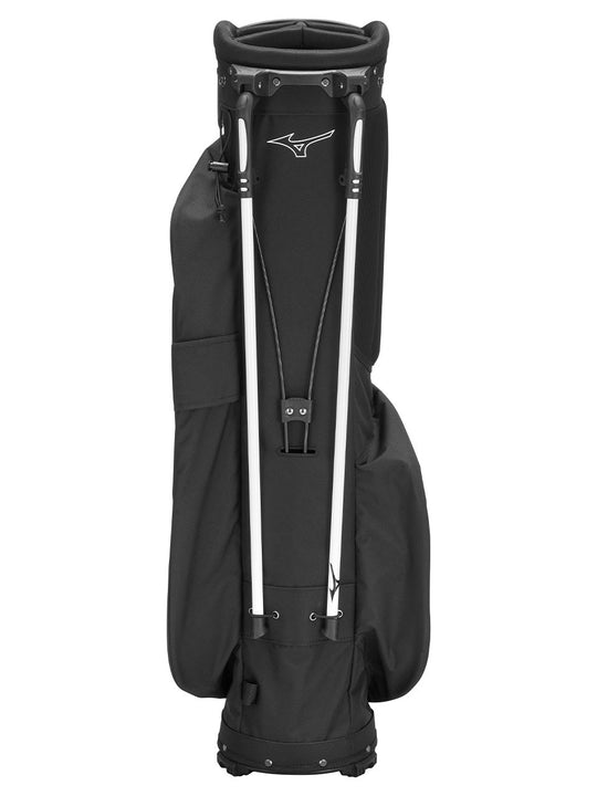 Back view of Mizuno BR-D3 Stand Bag in Black — available at golf shop Sunshine Coast and golf shop Noosa.
