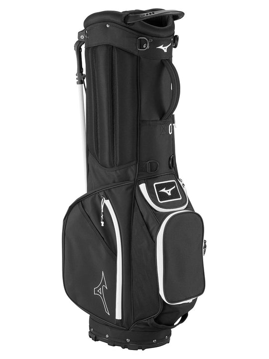 Side view of Mizuno BR-D3 Stand Bag in Black — available at golf shop Sunshine Coast and golf shop Noosa.