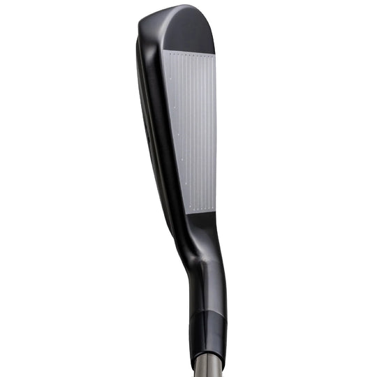 Topline view of Mizuno Pro Fli-Hi LH utility iron showing minimal offset. Find premium Mizuno golf gear at Noosa Golf Co., Noosa’s trusted golf shop.