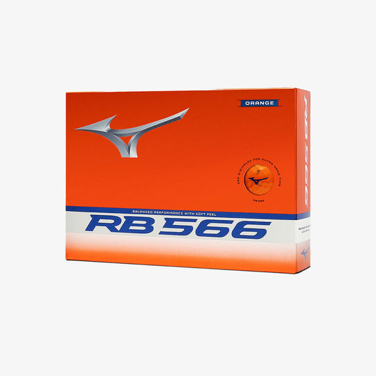 Mizuno RB 566 orange golf ball packaging — stocked at Noosa Golf Co., your golf shop Noosa.