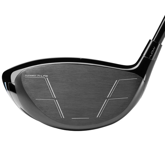 Close-up of Mizuno ST-G 24 Driver face with forged Ti-LFS detail. Available now at Noosa Golf Co., your premium Sunshine Coast golf shop for Mizuno golf gear.
