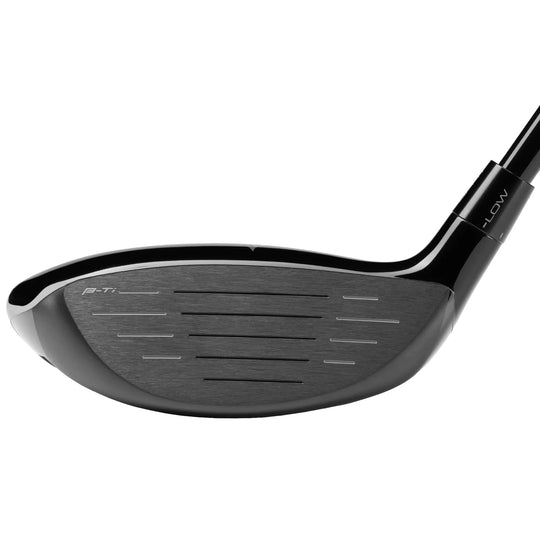 Face view of Mizuno ST-G Ti Fairway Wood showing the B-Ti face. Shop Mizuno fairway woods at Noosa Golf Co., your trusted Sunshine Coast golf shop and Noosa golf store.