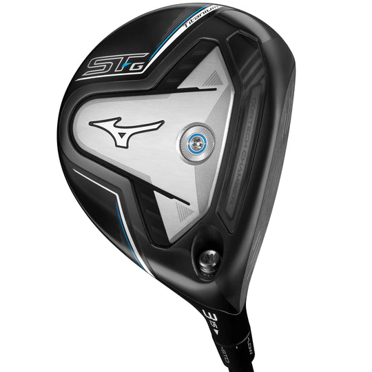 Sole of the Mizuno ST-G Ti Fairway Wood featuring CORTECH Chamber and titanium detailing. Find Mizuno fairway woods at Noosa Golf Co., your Sunshine Coast golf shop for premium gear.
