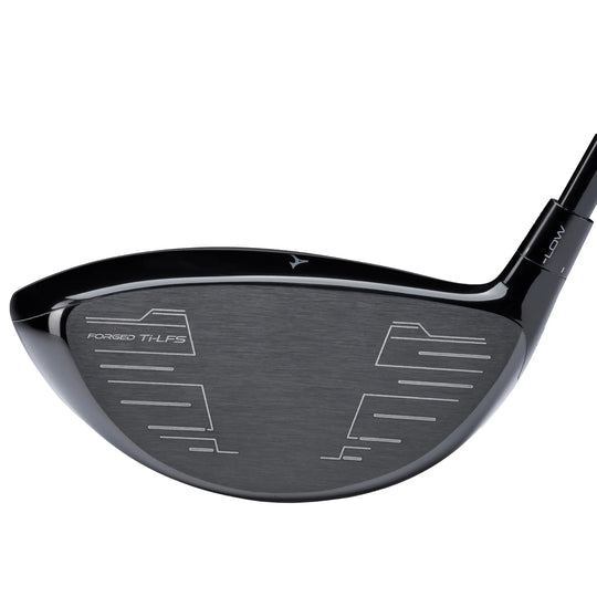 Close-up of Mizuno ST-Max 230 driver face with Forged Ti-LFS surface. Shop premium Mizuno drivers at Noosa Golf Co., your trusted Sunshine Coast golf shop and Noosa golf store.