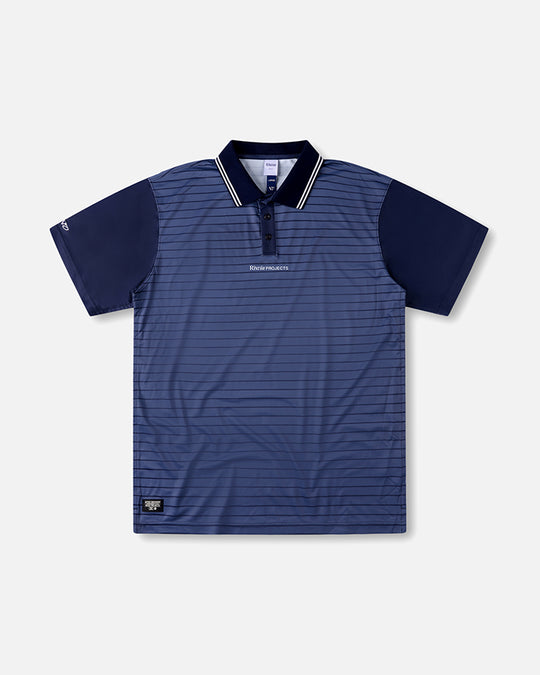 Rivvia Project Border Relaxed Fit Polo NAVY